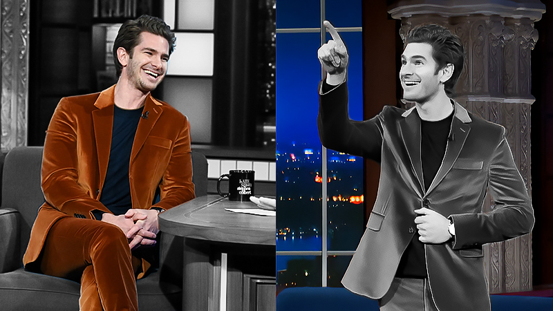 style andrew garfield the late show colbert 2021 02